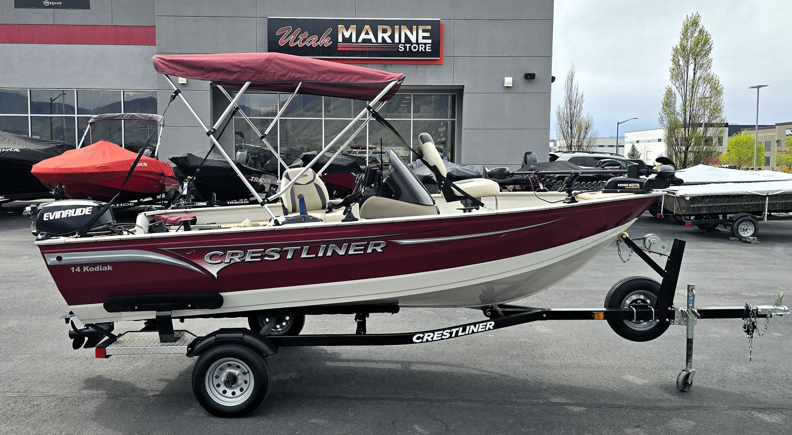 2014 Crestliner 14 Kodiak w 30 HP Evenrude Outboard !!!