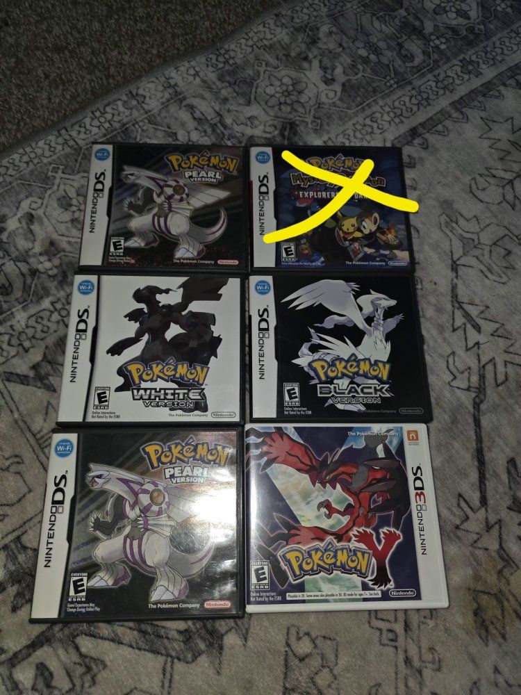 ds/3ds Pokemon games Authentic cib( prices in desc