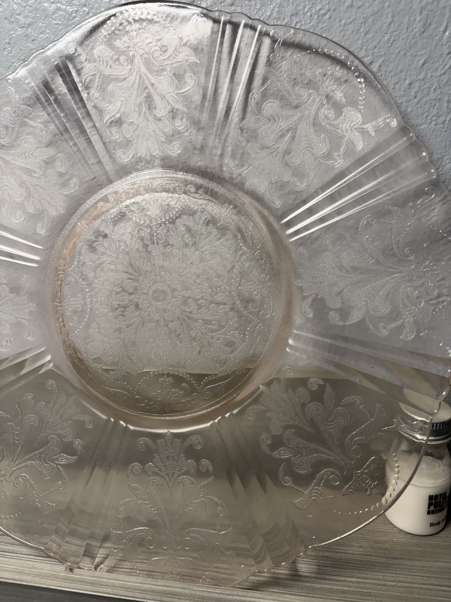 pink depression glass