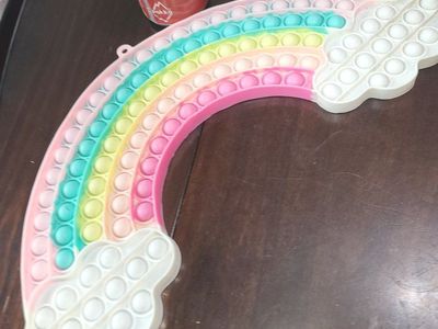 Rainbow Cloud Pop It Fidget Toy - Sensory Stress Relief Game for Kids & Adults