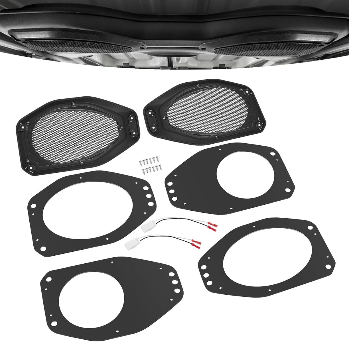 2018-2024 Jeep Wrangler JL & Gladiator JT Mesh Speaker Grills