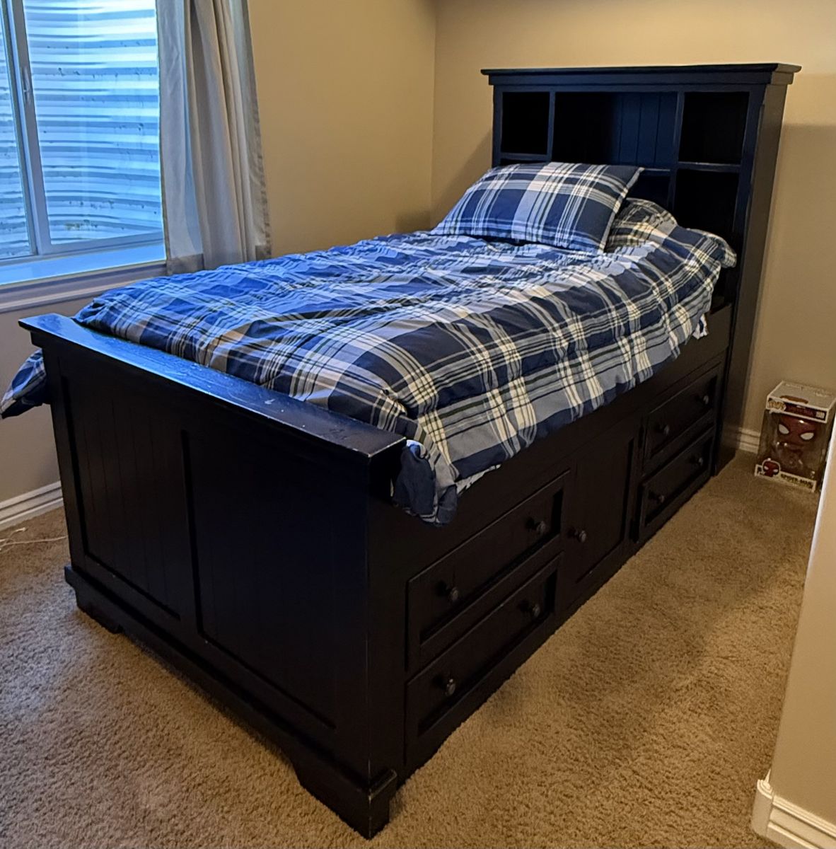Twin Size Captain’s Bed with Storage – $150 Cash