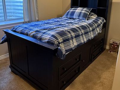 Twin Size Captain’s Bed with Storage – $150 Cash