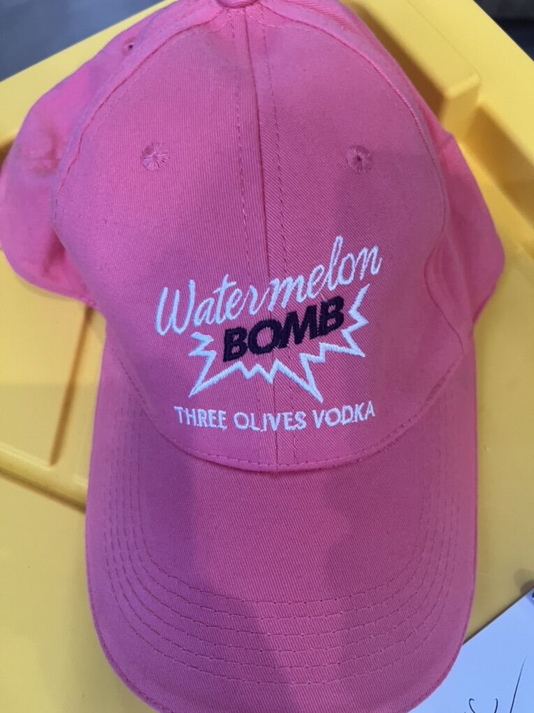 Brand New Three Olives Vodka Hot Pink Hat