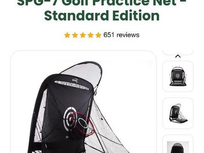 Spornia SPG-7 Golf Practice Net with Side Net Extension