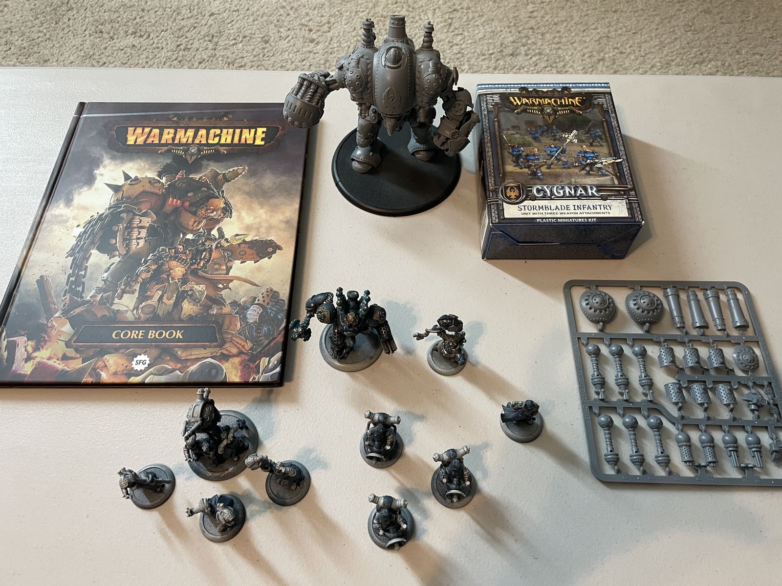 Warmachine - Cygnar Storm Legion Army + Core Rulebook