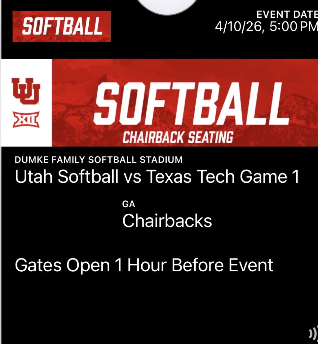 Utah Softball 4/10