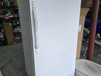 Frigidaire White Upright Freezer - Great for Garage or Extra Storage