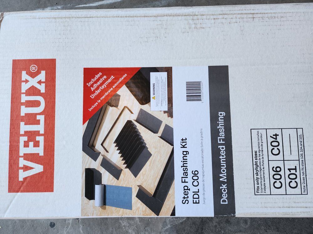 Skylight step flashing kit ,new