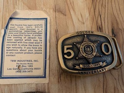 Utah Highway Patrol Belt Buckle