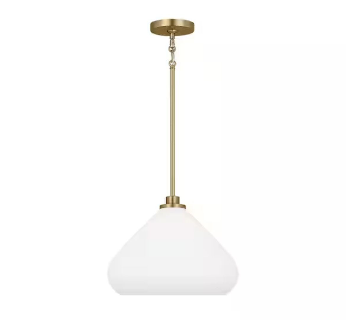 1-light Satin Brass Pendant