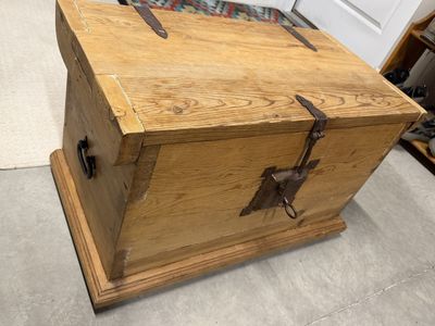 antique solid wood chest