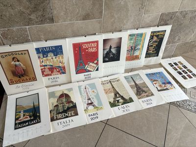 Cavallini & Co Vintage Travel Poster Calendars Lot