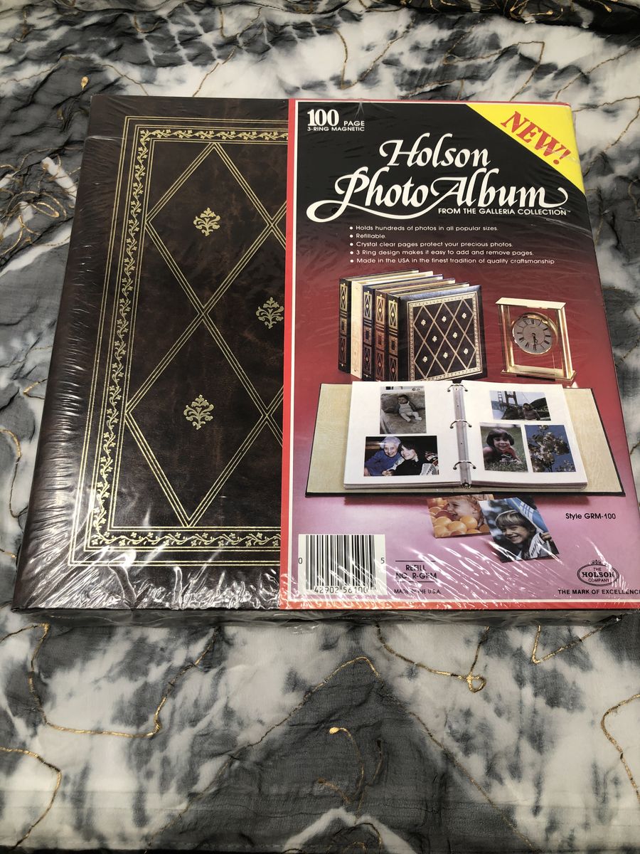 Vintage Halson 100-Page Photo Album – Brown