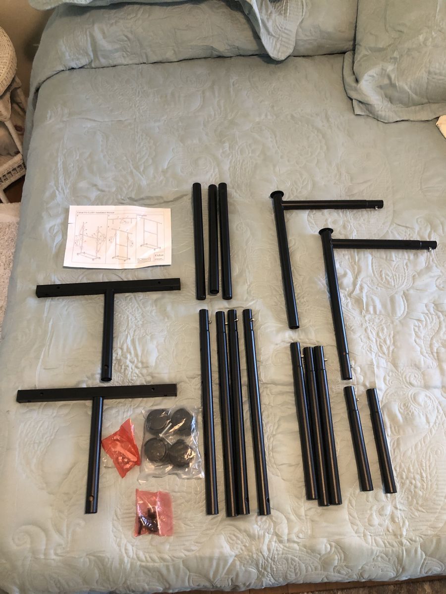 Black Hanging Clothing Rack – New & Never Used