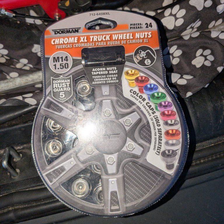 Chrome XL TRUCK WHEEL NUTS