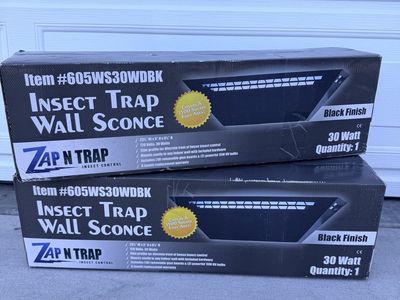 Zap N Trap Insect Control Trap Wall Sconce - New
