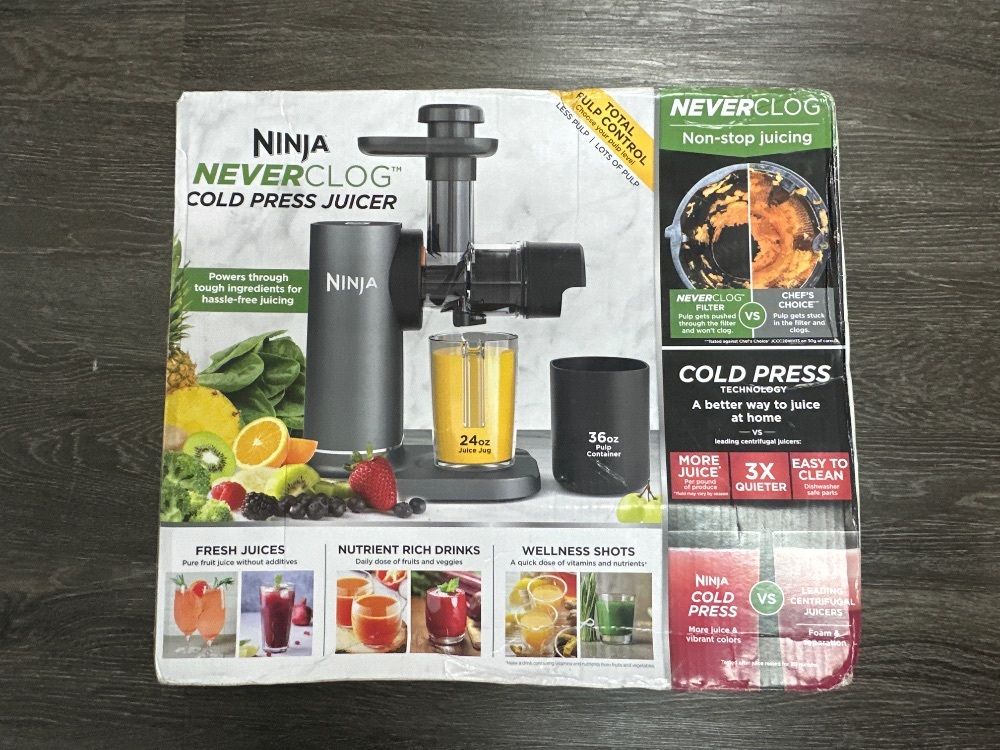 NINJA NEVER CLOG COLD PRESS JUICER