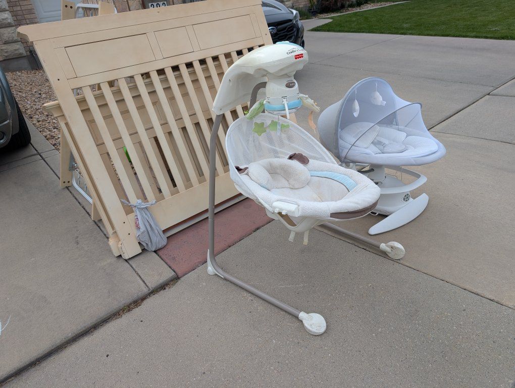 FREE CRIB AND SWINGS