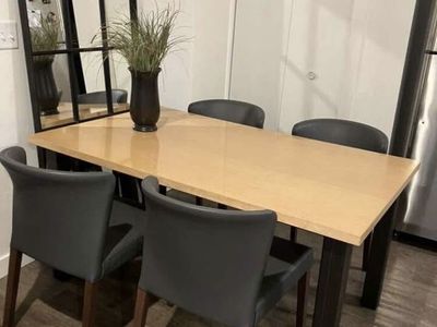 Crate & Barrel Dining Table & Chairs(3)