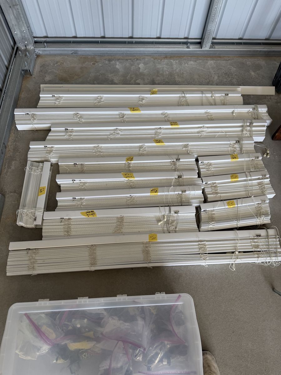 Blinds - Door Handles - Knobs - Hinges - Stops - Closet Rods - Etc.