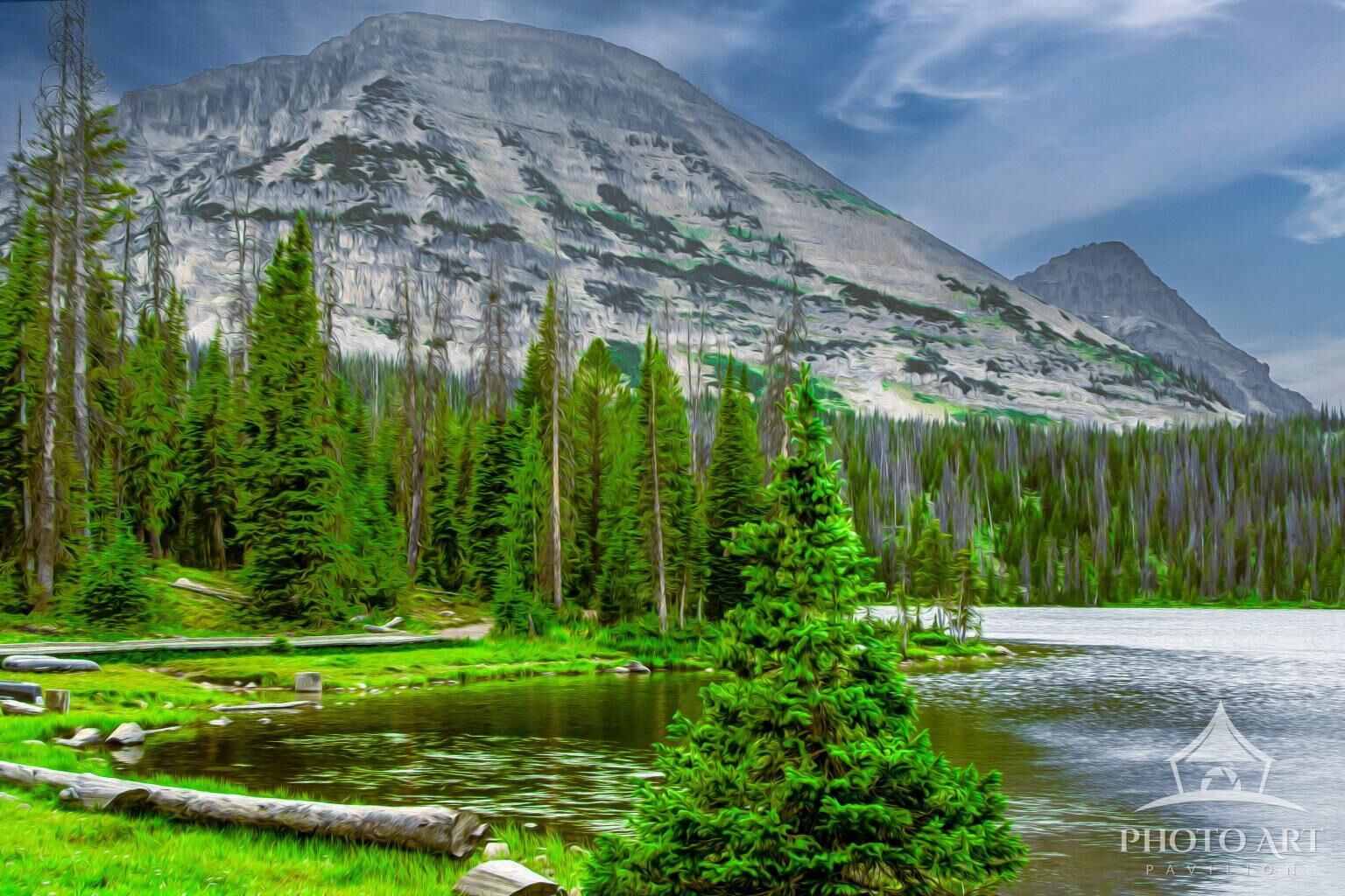 Bald Mountain at Mirror Lake Photo Art Print