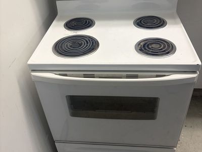 Whirlpool Electric Range Stove - White, Used