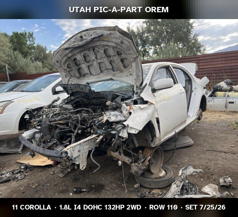 New Arrival - 2011 Toyota Corolla Parts - UTPAP Orem