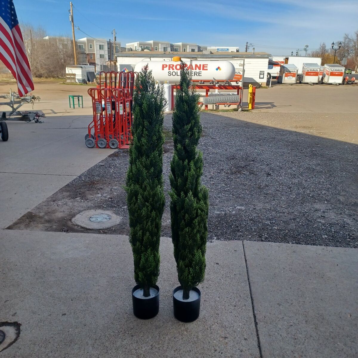 5 ft tall artificial cedar trees