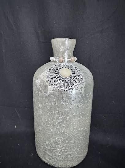 Mercury Glass Vase 11” with Accessory Sold by Kohl’s