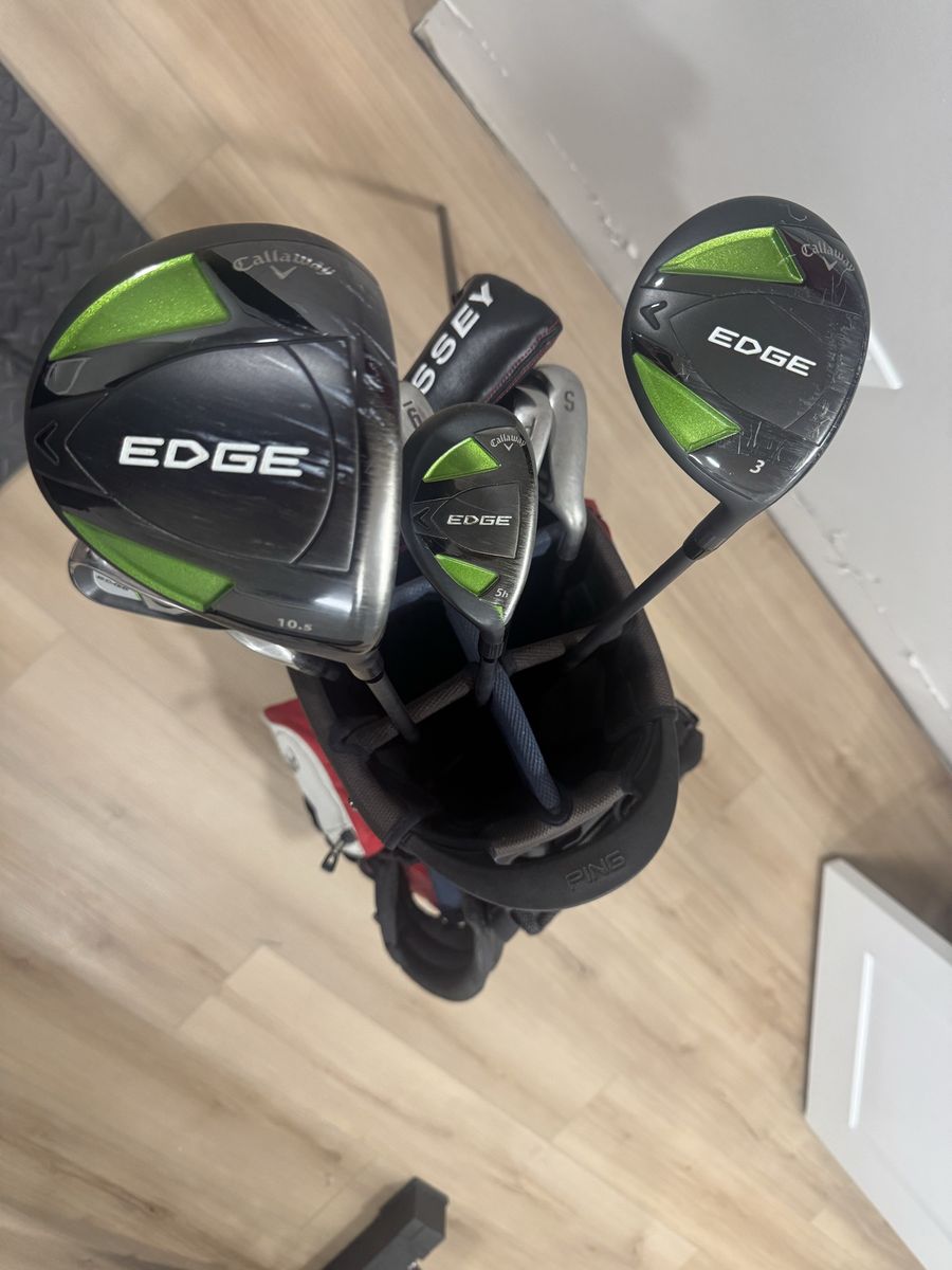 Men’s Callaway Edge Golf set plus ping golf bag