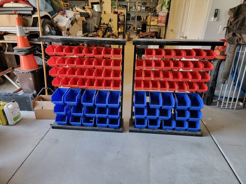 Bin Rack Storage Organizer