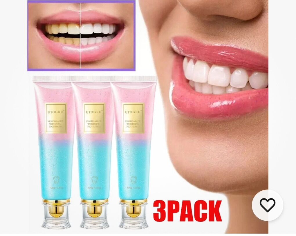 3 Busaurus nicotinamide dazzle white toothpaste,