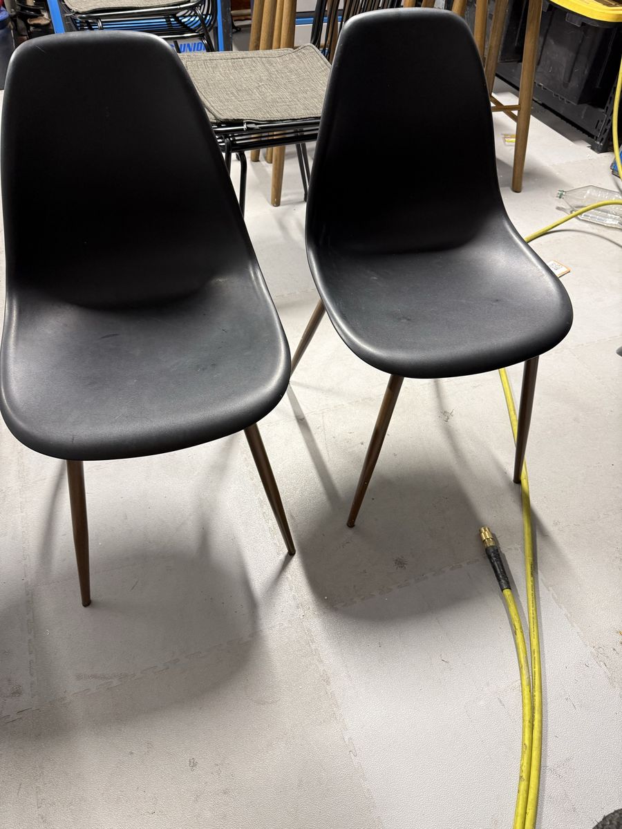 Two nice chairs black
