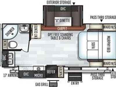 2020 ROCKWOOD TRAVEL TRAILER 2304DS ULTRA LITE