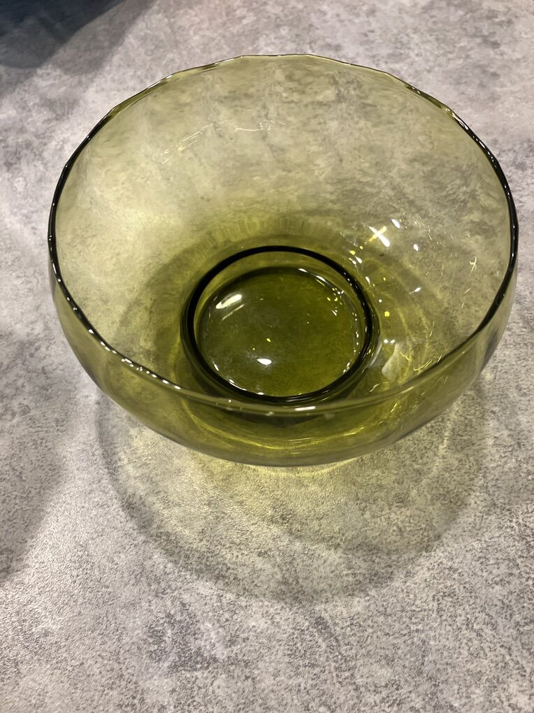 Green Glass Bowl