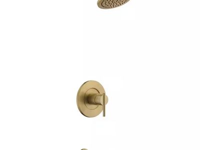 Dorind Brushed Gold 1-Handle 1-Spray Bath Faucet