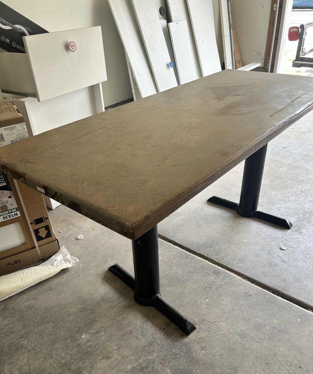 Used Solid Wood long restaurant Dining table