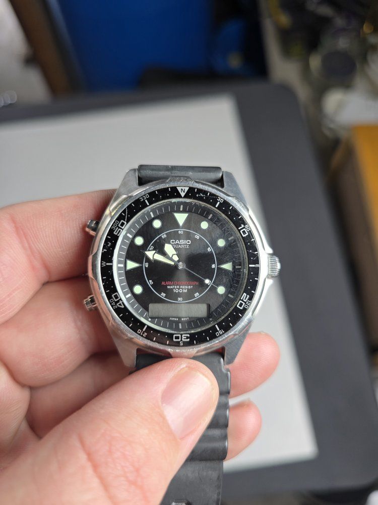 Casio AMW320R Men's Black Watch