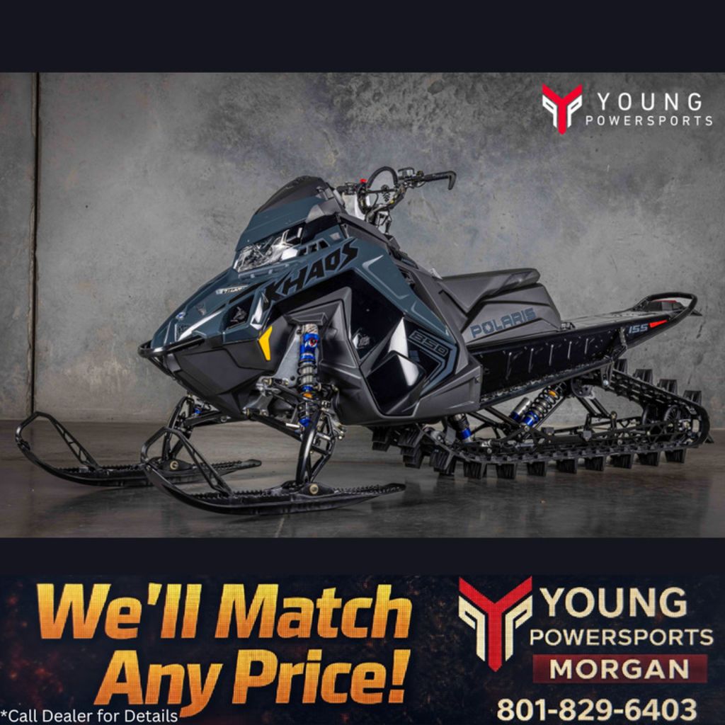 2026 Polaris® 850 RMK Khaos 155 Gloss Black / Blue Dusk
