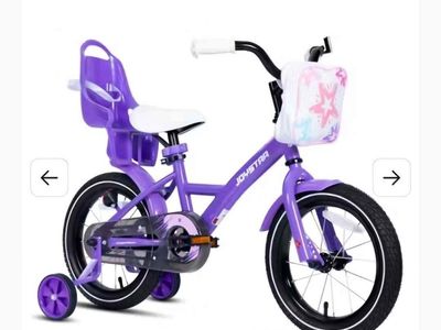 JOYSTAR Kids Bicycle Purple – Brand New in Box with Doll Seat & Bag