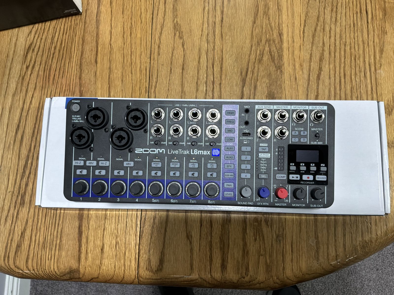 Zoom Livetrak L6 Max 12 channel mixer with 32bit float recording