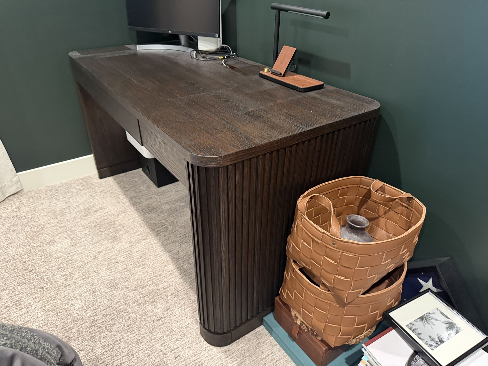 New in Box 60” Solid Wood Desk