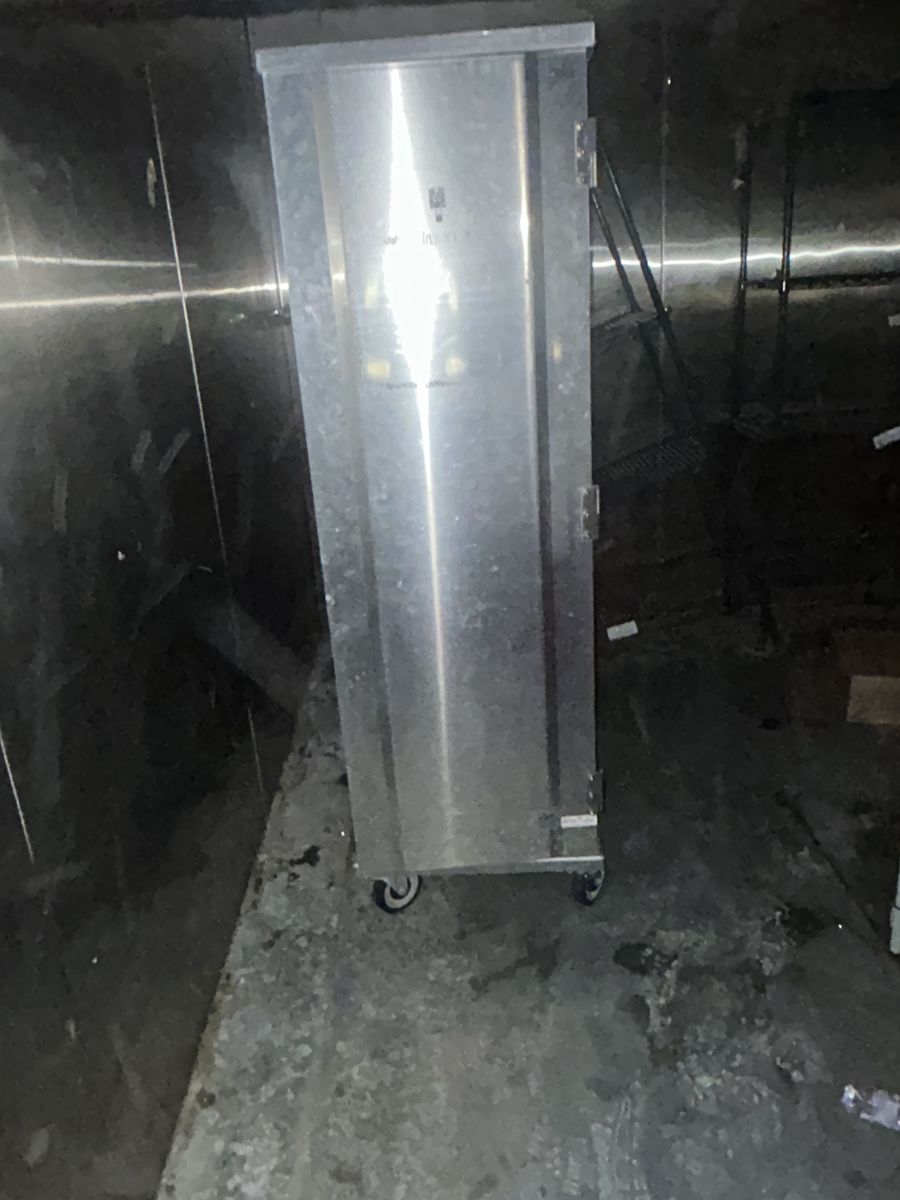 Commercial Stainless Steel Holding Cabinet & Rolling Pan Rack Lot