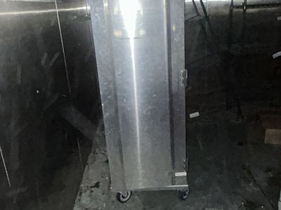 Commercial Stainless Steel Holding Cabinet & Rolling Pan Rack Lot