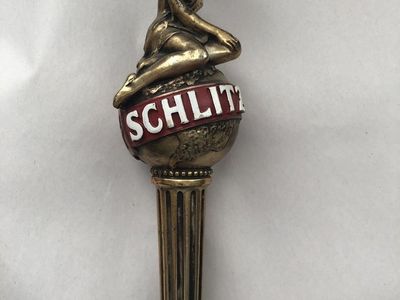 Schlitz "Golden Girl" (or Goddess) on Globe