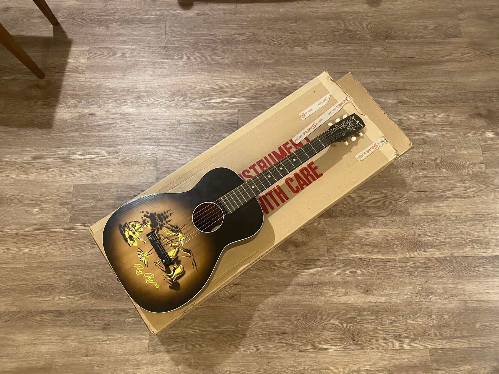 Roy Roger’s Guitar With Original Sears Shipping Box