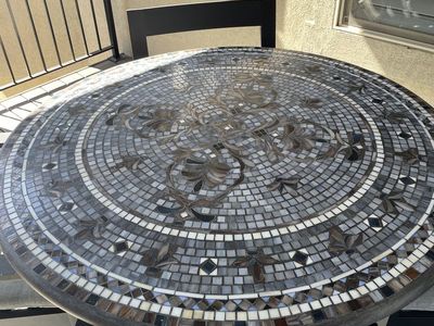 Mosaic Bistro Table 48” (Frontgate)
