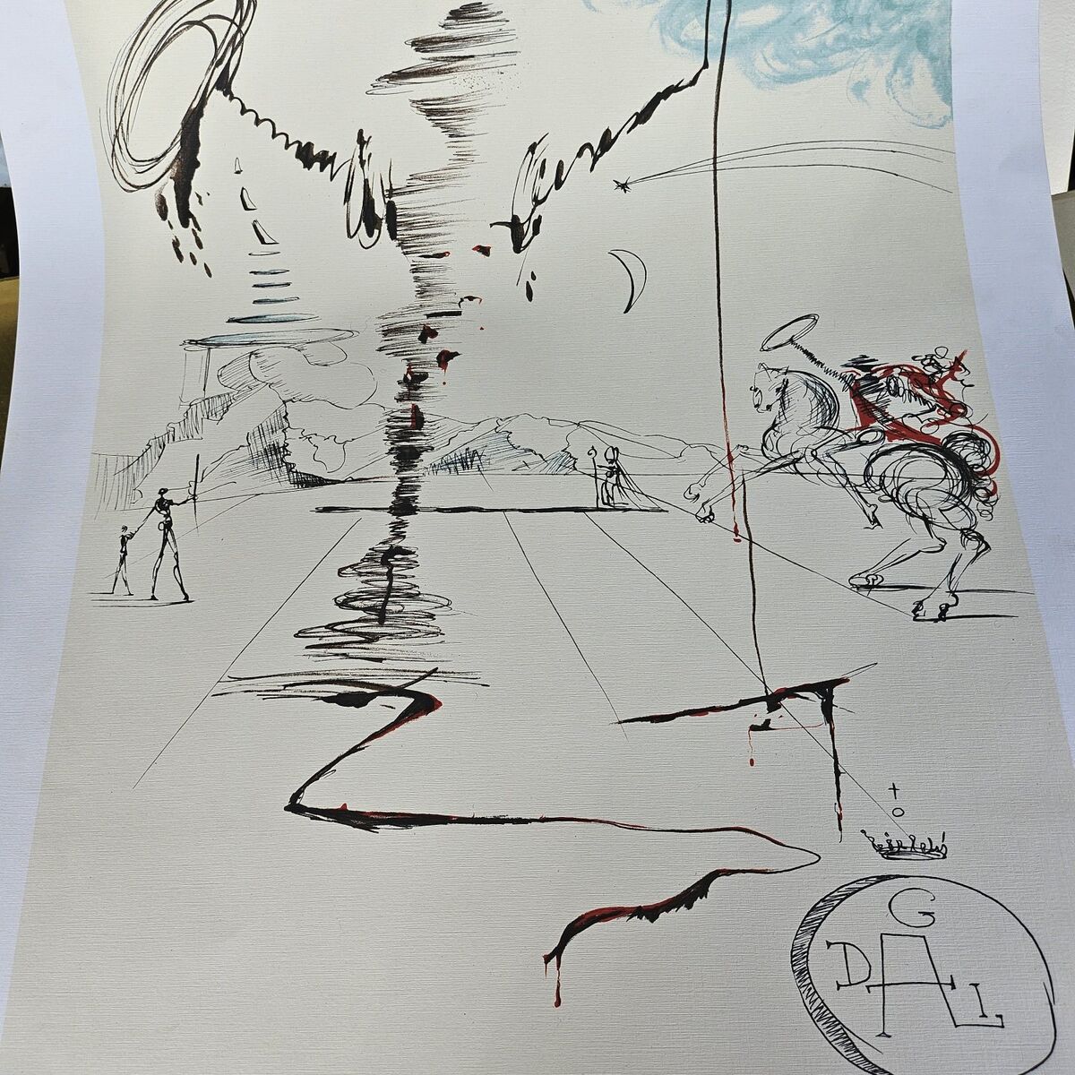 Salvador Dali Don Quixote Lithograph