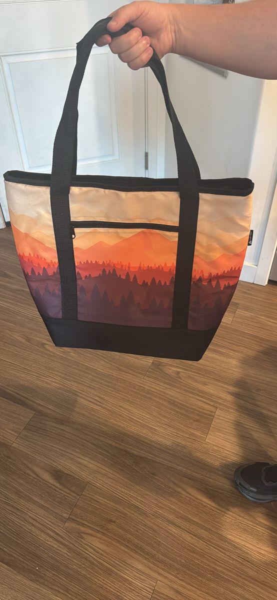 Ozark Trail Sunset Landscape Soft-Sided Cooler Bag with Zippered Pocket